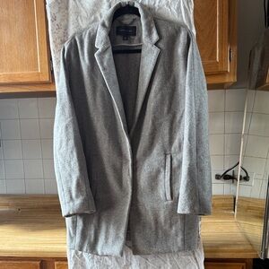 Ann Taylor Gray Wool Peacoat